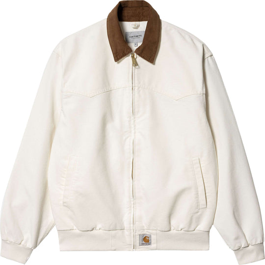  Carhartt Wip Giacca Og Santa Fe Jacket Wax Hamilton Brown Uomo Bianco