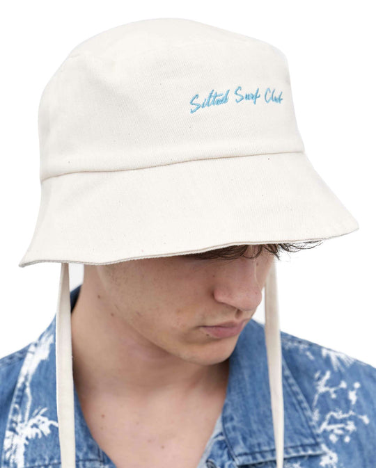  The Silted Company Cappello Bucket Surf Club Natural Uomo Bianco