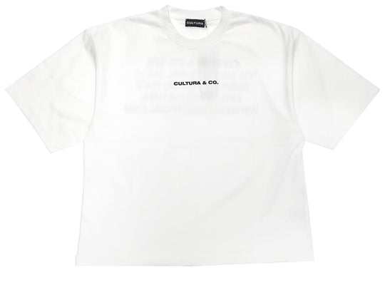  Cultura T-shirt Address Milano Boxy Bianco Uomo