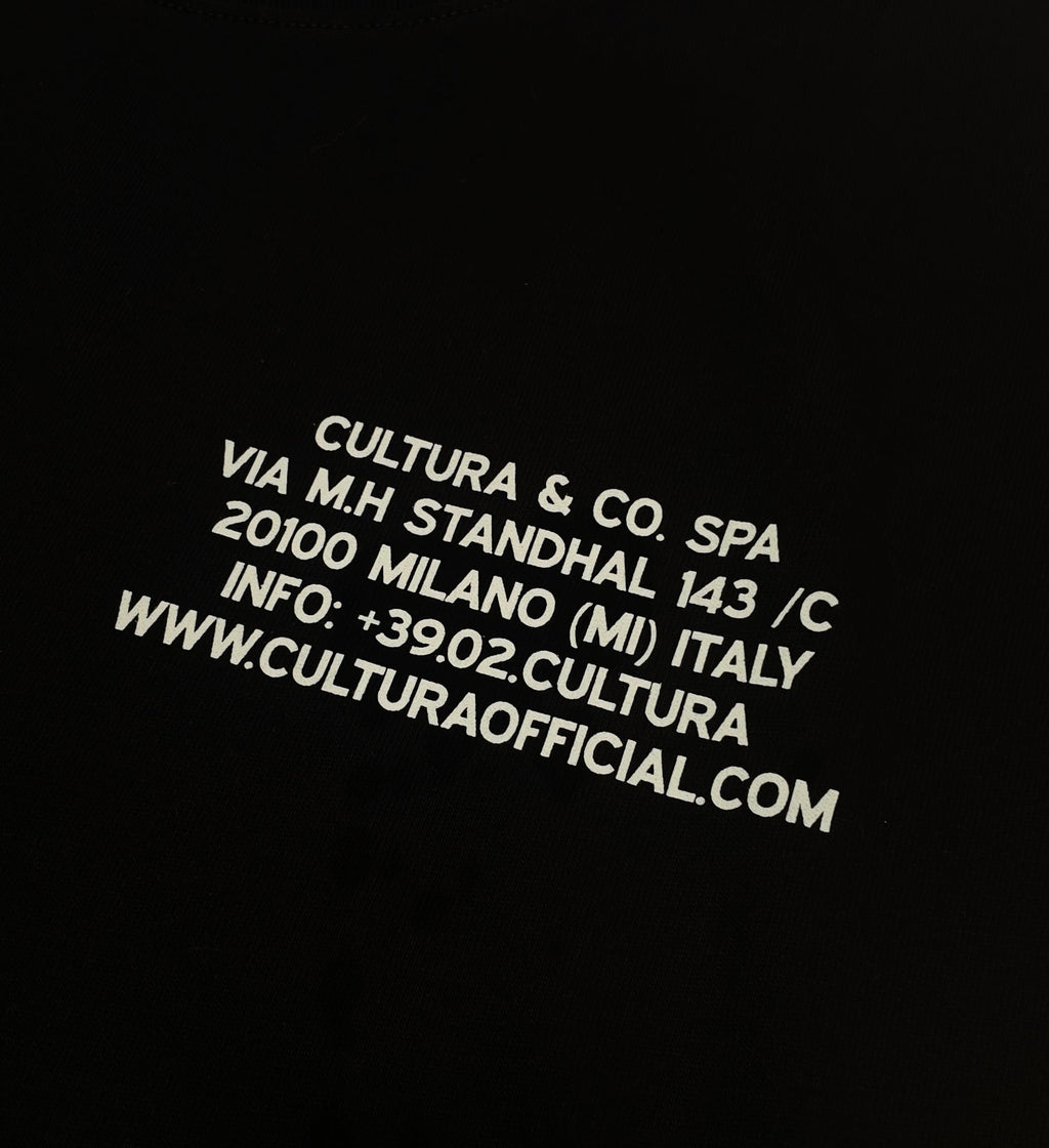  Cultura T-shirt Vhs Milano Over Nero Uomo - 4