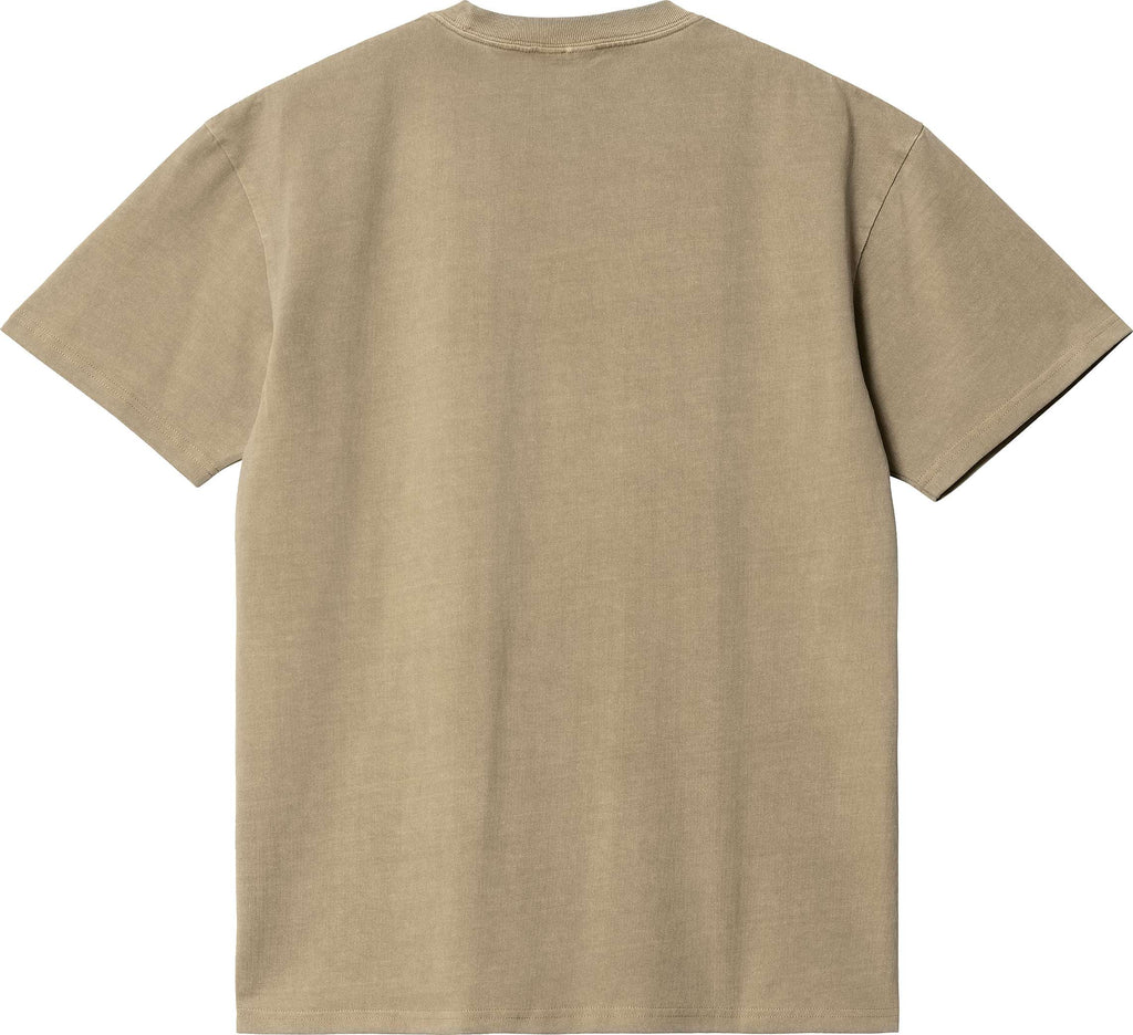  Carhartt Wip T-shirt S/s Duster T-shirt Ammonite Garment Dyed Beige Uomo - 2