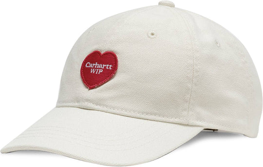  Carhartt Wip Cappello Heart Patch Cap Natural Special_unisex Bianco