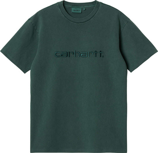  Carhartt Wip T-shirt S/s Duster Tee Discovery Green Garment Dyed Uomo Verde