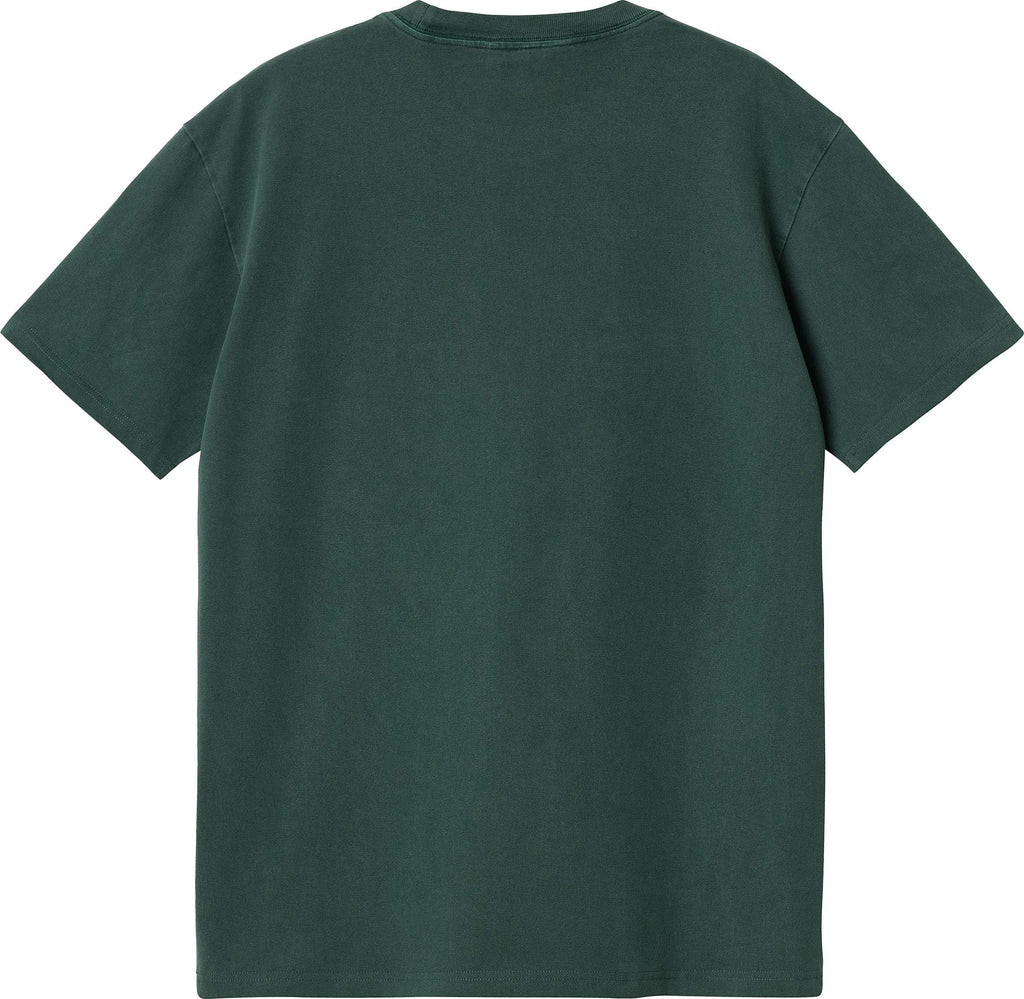  Carhartt Wip T-shirt S/s Duster Tee Discovery Green Garment Dyed Verde Uomo - 2