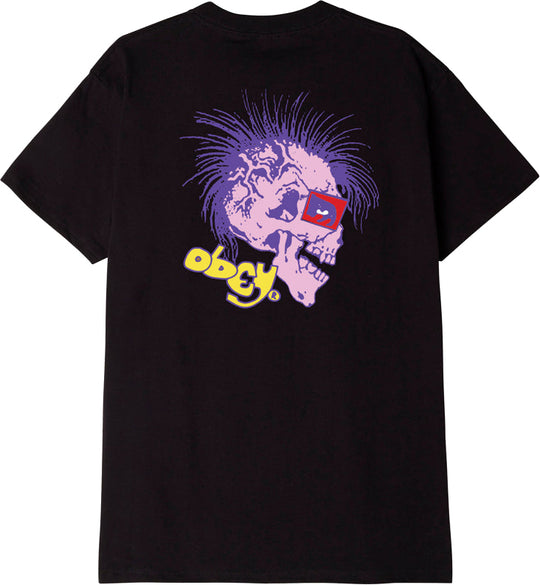  Obey T-shirt Still Alive Classic Tee Black Uomo Nero