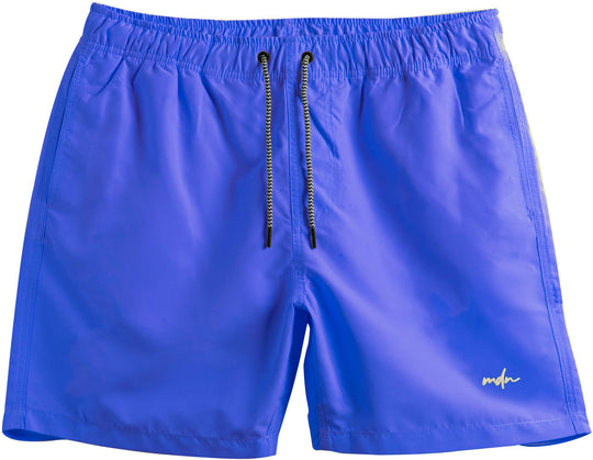  Mdn Costume Boardshort Essential Logo Embroided Blue Uomo