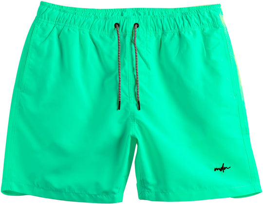  Mdn Costume Boardshort Essential Logo Embroided Aqua Uomo Verde