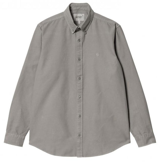  Carhartt Wip Camicia L/s Madison Shirt Marengo Uomo Grigio
