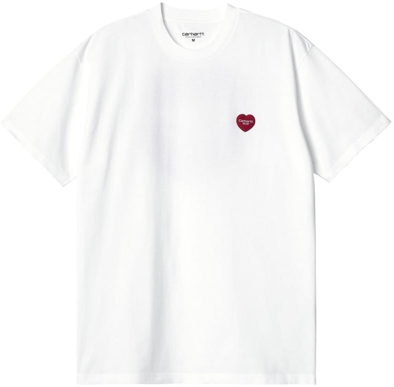  Carhartt Wip T-shirt W S/s Double Heart Tee White Bianco Donna - 2