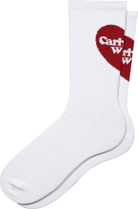  Carhartt Wip Calze Heart Socks White Uomo Bianco
