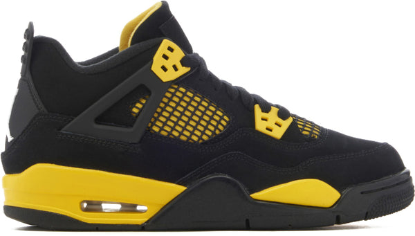 Jordan 4 Retro Thunder 2023 GS black yellow