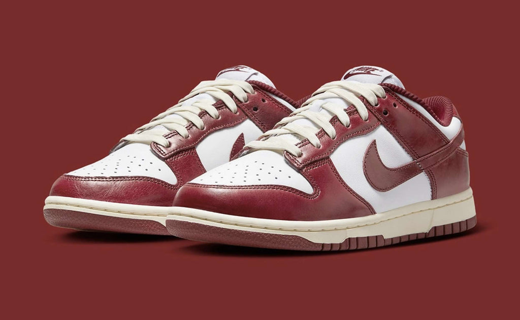  Nike Dunk Low Prm Vintage Team Red W Rosso Uomo - 3