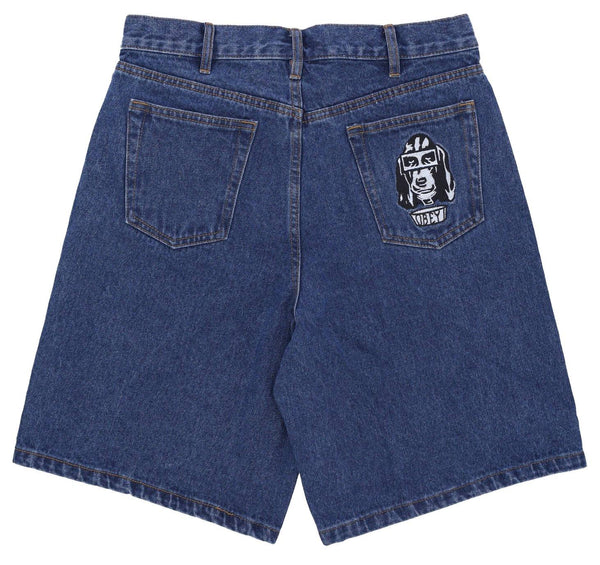 Obey short Bigwig Baggy Denim stonewash indigo