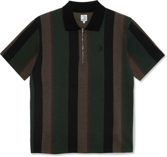  Polar Skate Co. Polo Jacques Shirt Black Salmon Uomo Multicolore