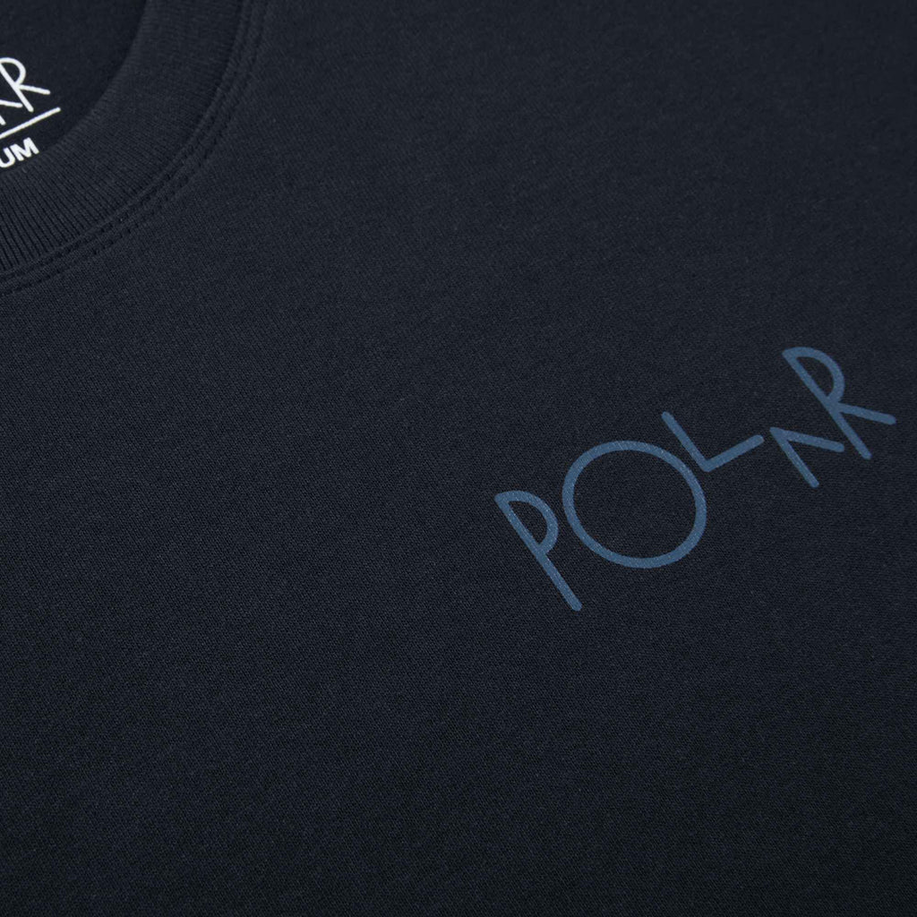  Polar Skate Co. T-shirt Stroke Logo Tee Navy Blue Uomo - 4