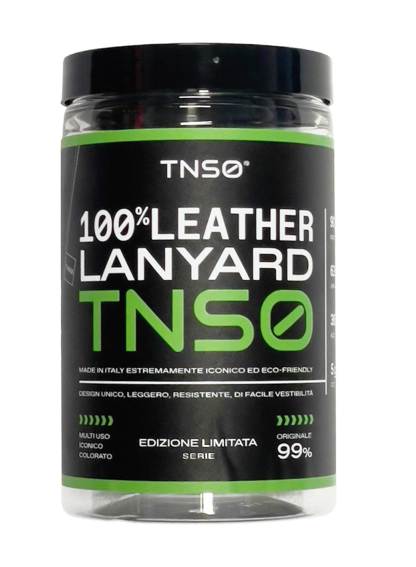  Tnso Portachiavi Leather Lanyard Limited Edition Green Verde Uomo - 4