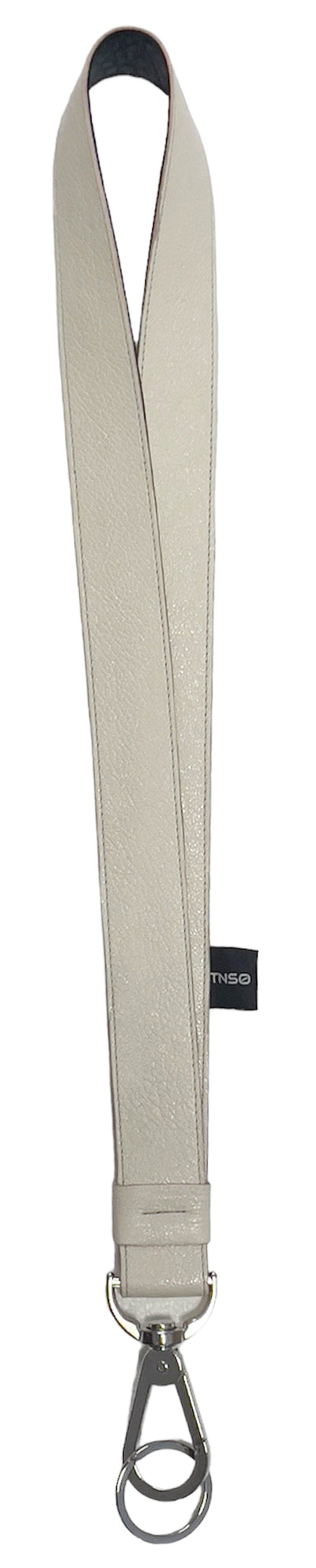 TNSO portachiavi Leather Lanyard Limited Edition white