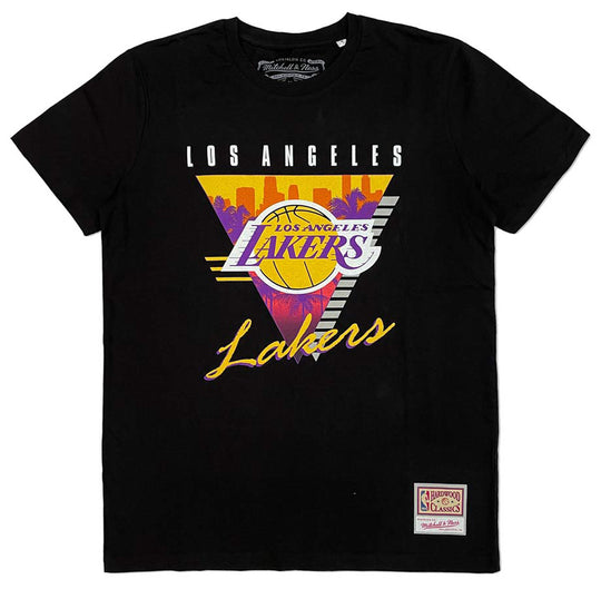  Mitchell & Ness T-shirt Nba Final Seconds Tee Los Angeles Lakers Mitchell E Ness Uomo Nero