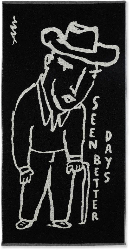  Polar Skate Co. Telo Mare Seen Better Days Towel Black Uomo Nero