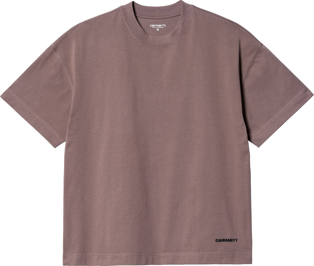  Carhartt Wip T-shirt Ss Link Script T-shirt Lupinus Black Rosa Uomo - 1