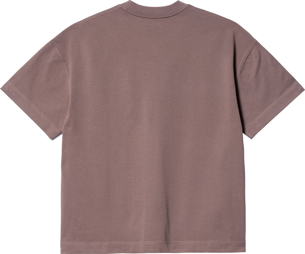  Carhartt Wip T-shirt Ss Link Script T-shirt Lupinus Black Rosa Uomo - 2