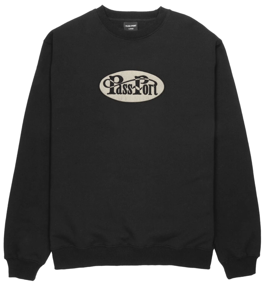 Pass-port Felpa Whip Logo Sweater Black Nero Uomo - 1