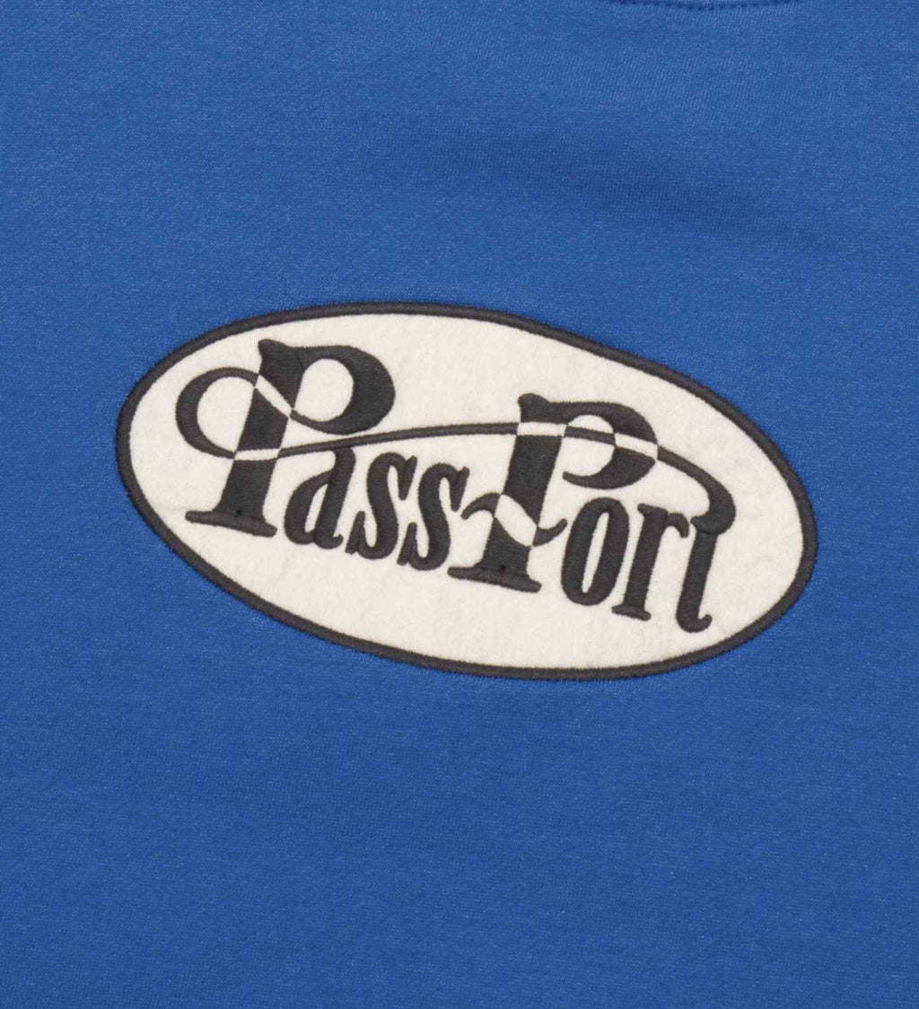  Pass-port Felpa Whip Logo Sweater Royal Blue Uomo - 2