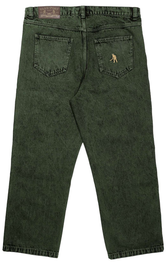  Pass-port Jeans Workers Club Overdye Moss Uomo Verde