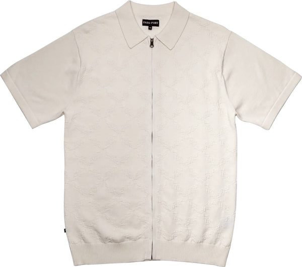 Pass-Port t-shirt Brasco Zip SS Knit cream