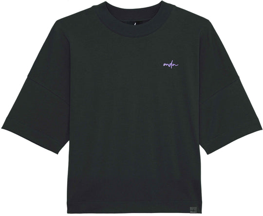  Mdn T-shirt Over Tee Black Liliac Uomo Nero