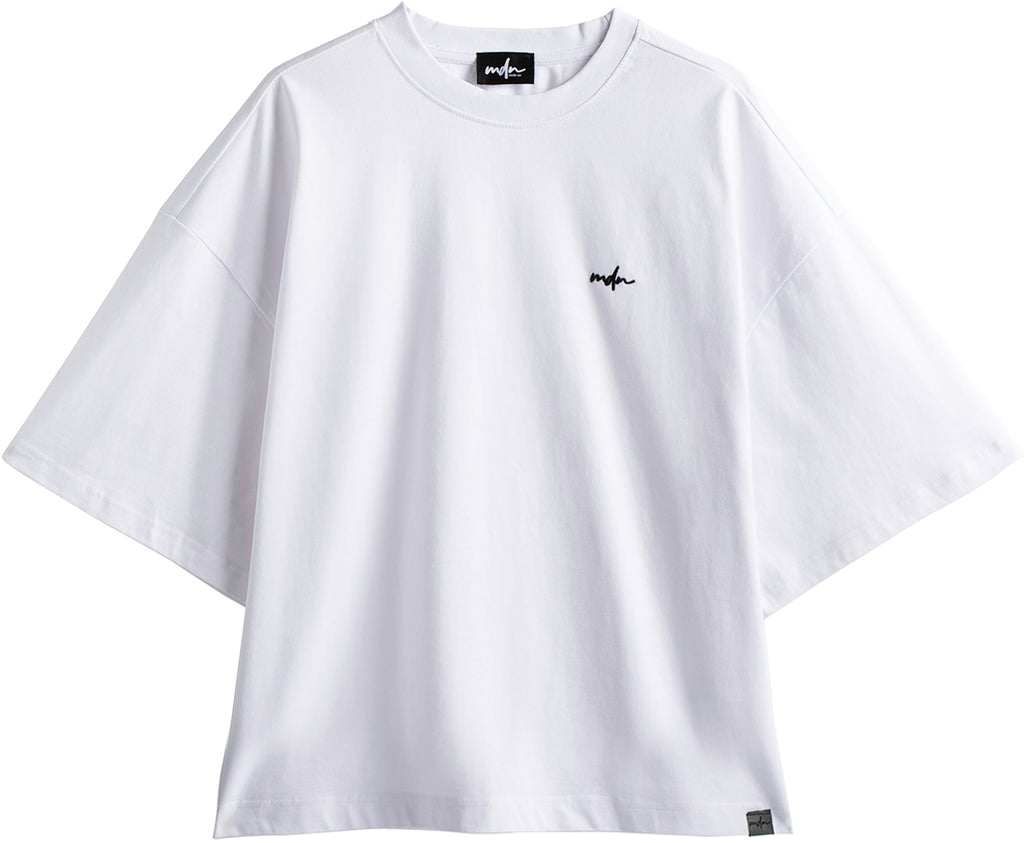  Mdn T-shirt Boxy Tee White Black Bianco Uomo - 1