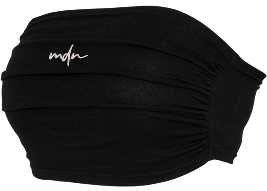  Mdn Top W Top Bra Black White Donna Nero