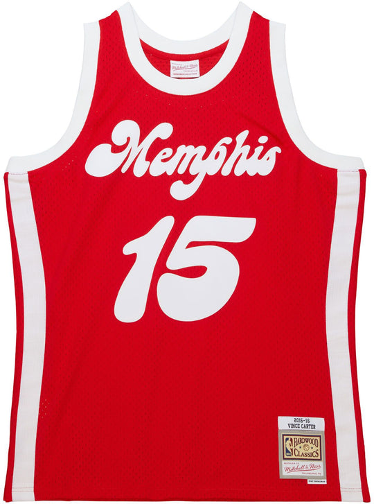  Mitchell Ness Canotta Nba Hwc Jersey Grizzlies 2015 Vince Carter Red Mitchell E Ness Uomo Rosso