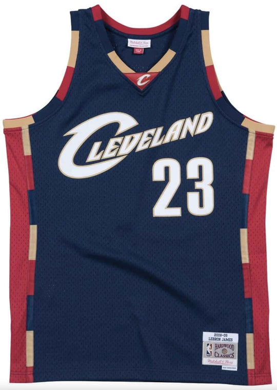  Mitchell & Ness Canotta Nba Swingman Jersey Cavaliers 08 Lebron James Navy Mitchell E Ness Uomo Blue