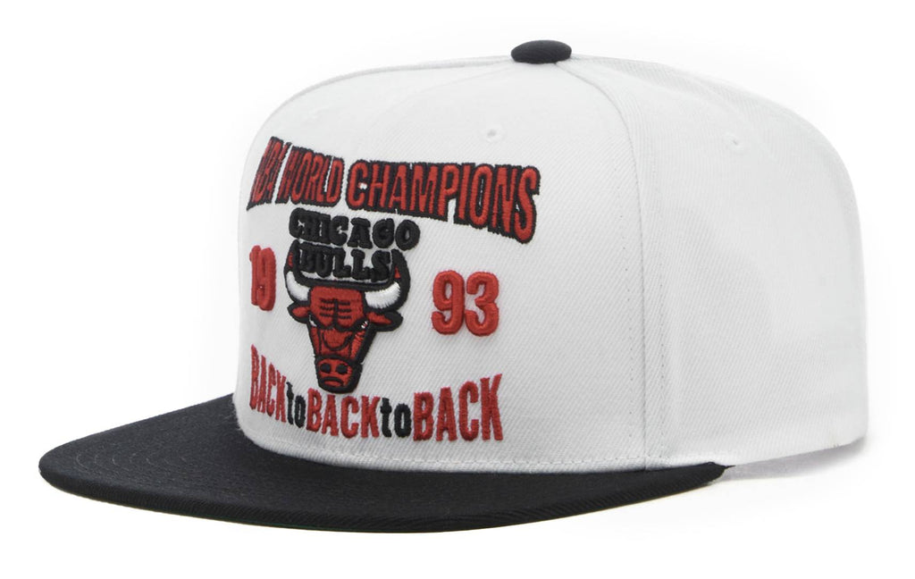  Mitchell E Ness Mitchell & Ness Cappello Nba Back To 93 Snapback Hwc Bulls White Bianco Uomo - 1
