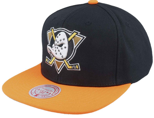  Mitchell & Ness Cappello Nhl Team 2 Tone 2.0 Snapback Ducks Anaheim Black Orange Mitchell E Ness Uomo Nero