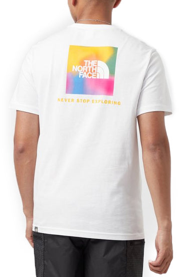  The North Face T-shirt Ss Redbox Tee White Supersonic Bianco Uomo - 1