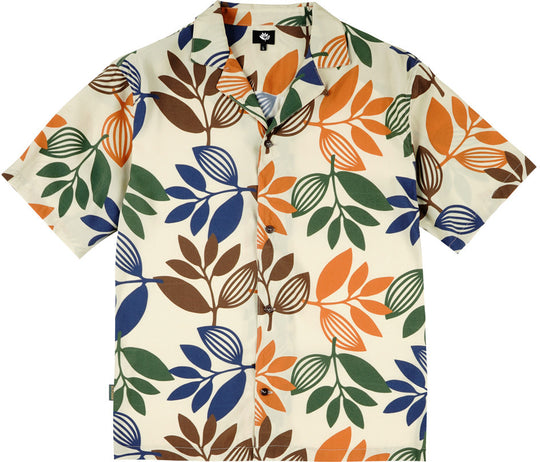  Magenta Skateboards Camicia All Over Plant Shirt Natural Uomo Multicolore