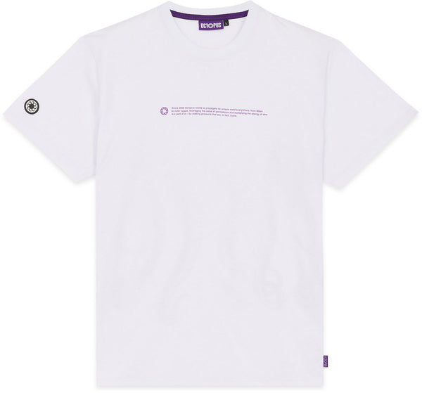 Octopus t-shirt Outline Logo Tee white