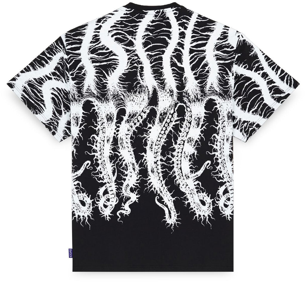  Octopus T-shirt Roots Tee Black Nero Uomo - 2