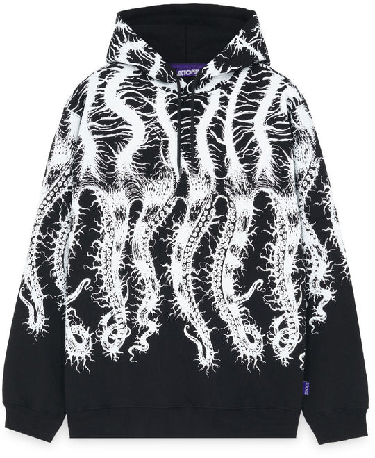  Octopus Felpa Octopus Roots Hoodie Balck Uomo Nero