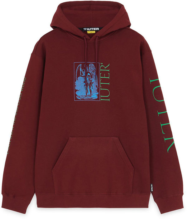 Iuter felpa Cruel World Hoodie burgundy