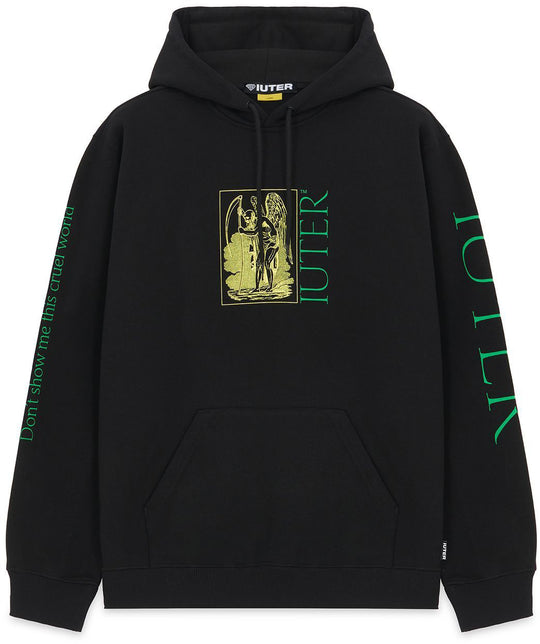  Iuter Felpa Cruel World Hoodie Black Uomo Nero