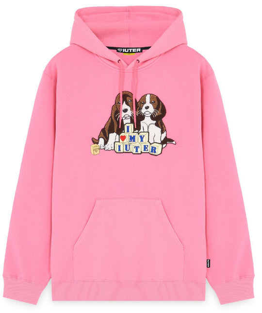  Iuter Felpa Puppies Hoodie Pink Uomo Rosa