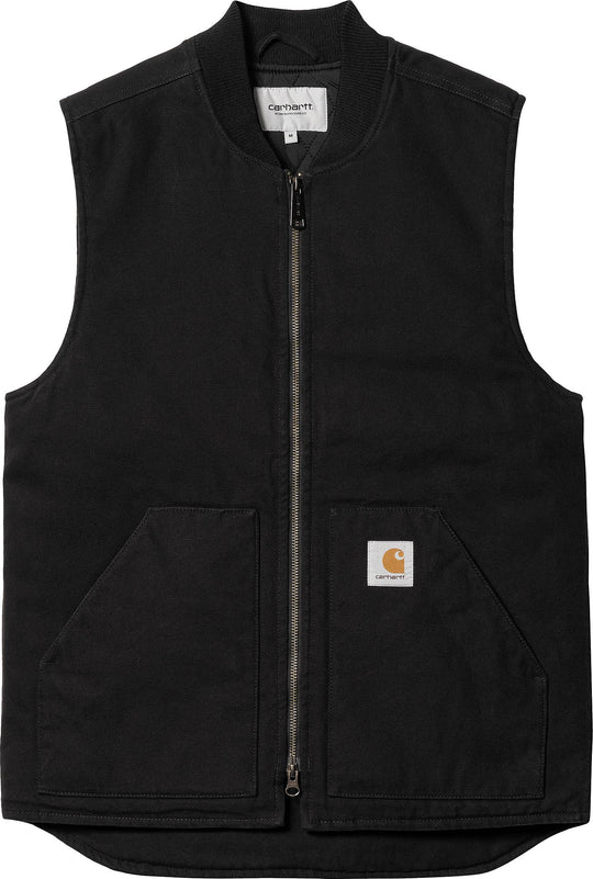  Carhartt Wip Gilet Classic Vest Black Rigid Uomo Nero
