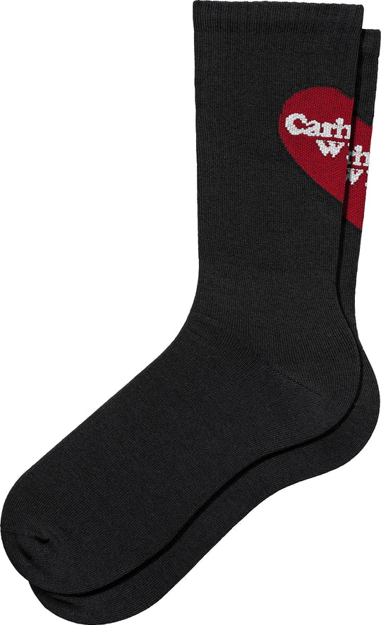  Carhartt Wip Calze Heart Socks Black Uomo Nero