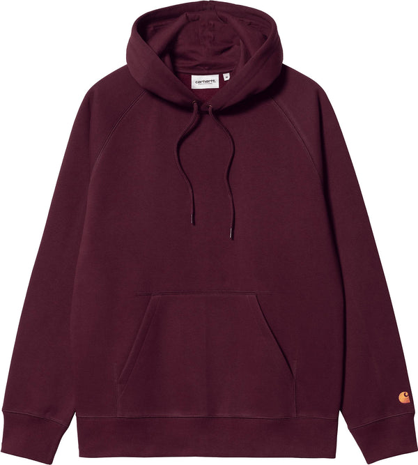 Carhartt Wip felpa Hooded Chase Sweat amarone