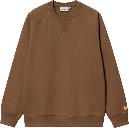  Carhartt Wip Felpa Chase Sweat Tamarind Uomo Marrone