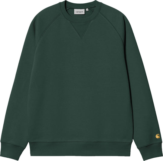  Carhartt Wip Felpa Chase Sweat Discovery Green Uomo Verde