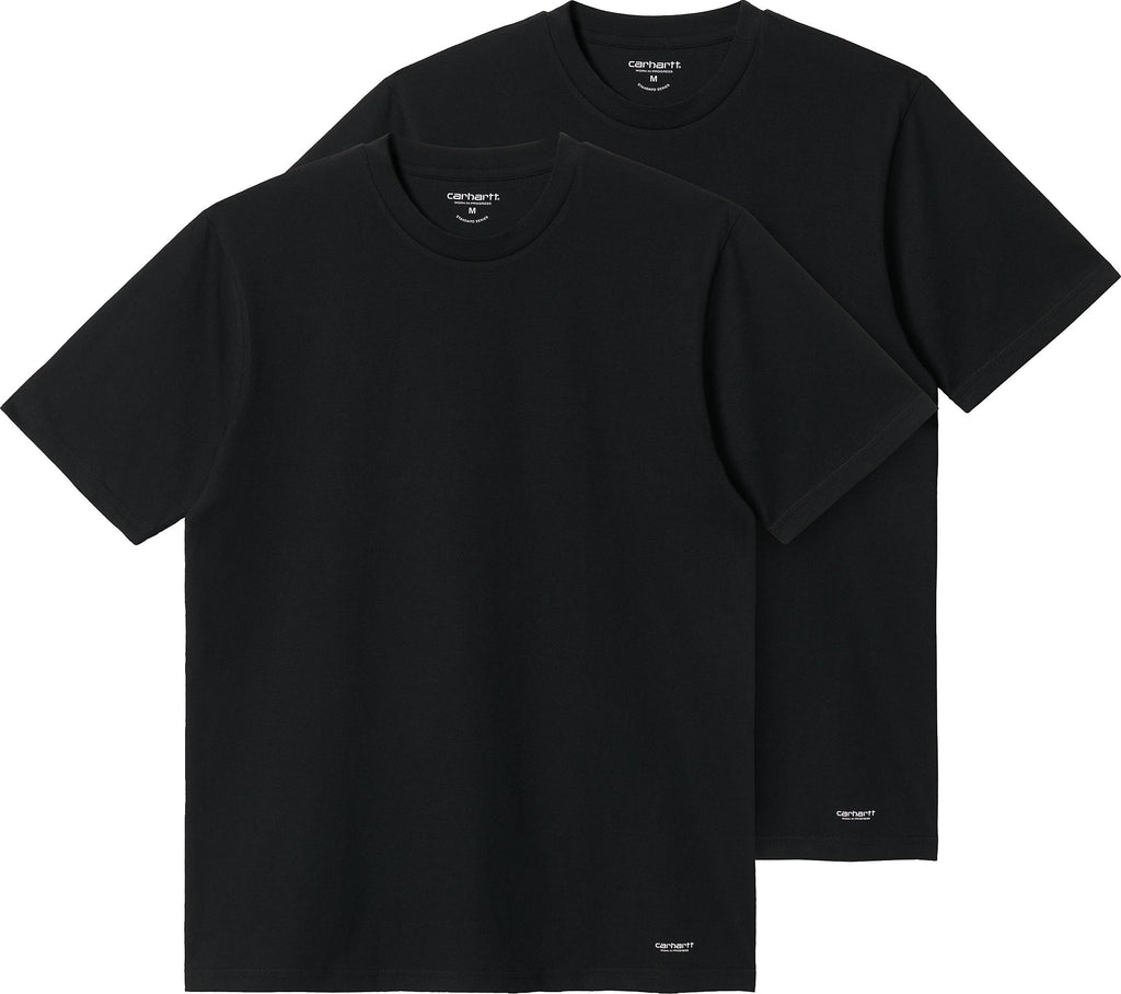  Carhartt Wip T-shirt Pack 2 Standard Crew Neck Tee Black Nero Uomo - 1